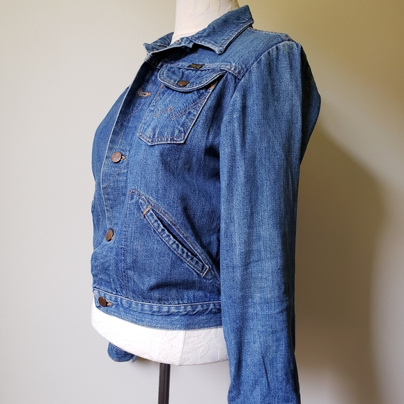 True vintage 70s WRANGLER short denim jacket - Picture 4 of 4